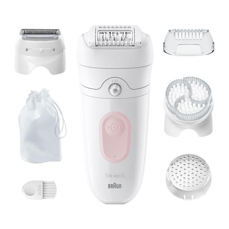 Epilateur électrique Braun Silk Epil 5 SE5-060 ROSE - Performant et compact