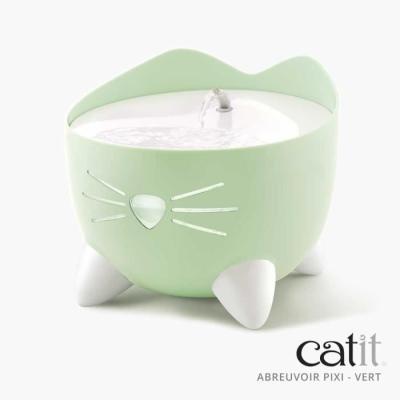 Fontaine à eau automatique pour chat Catit - 2,5 L - Vert