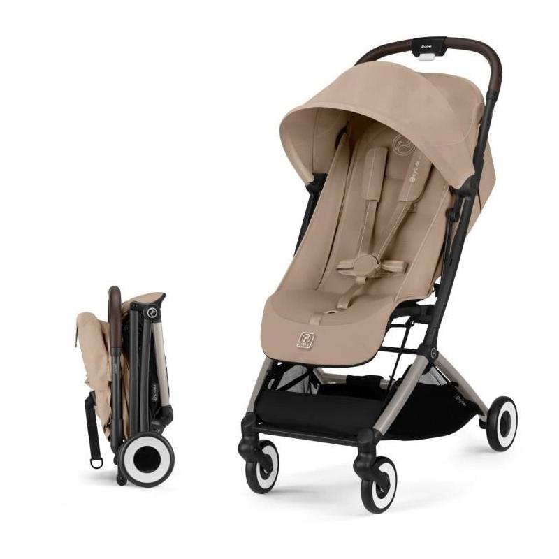 Poussette ultra compacte et confortable CYBEX - ORFEO - Beige Amande