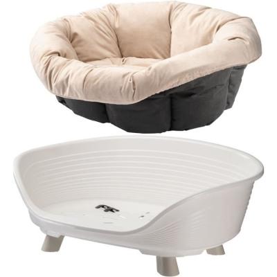 Corbeille FERPLAST Sofa Throne 6 Blanc avec coussin - Confort royal