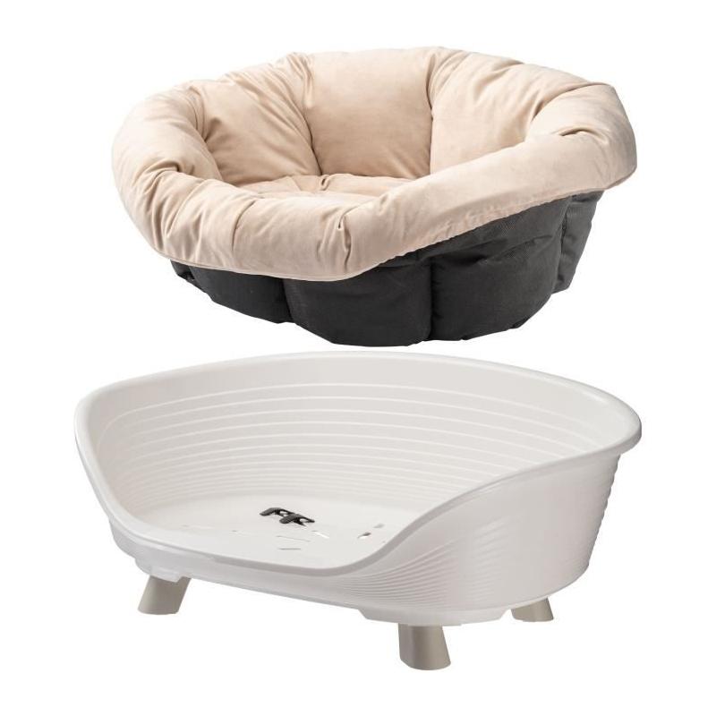 Corbeille FERPLAST Sofa Throne 6 Blanc avec coussin - Confort royal