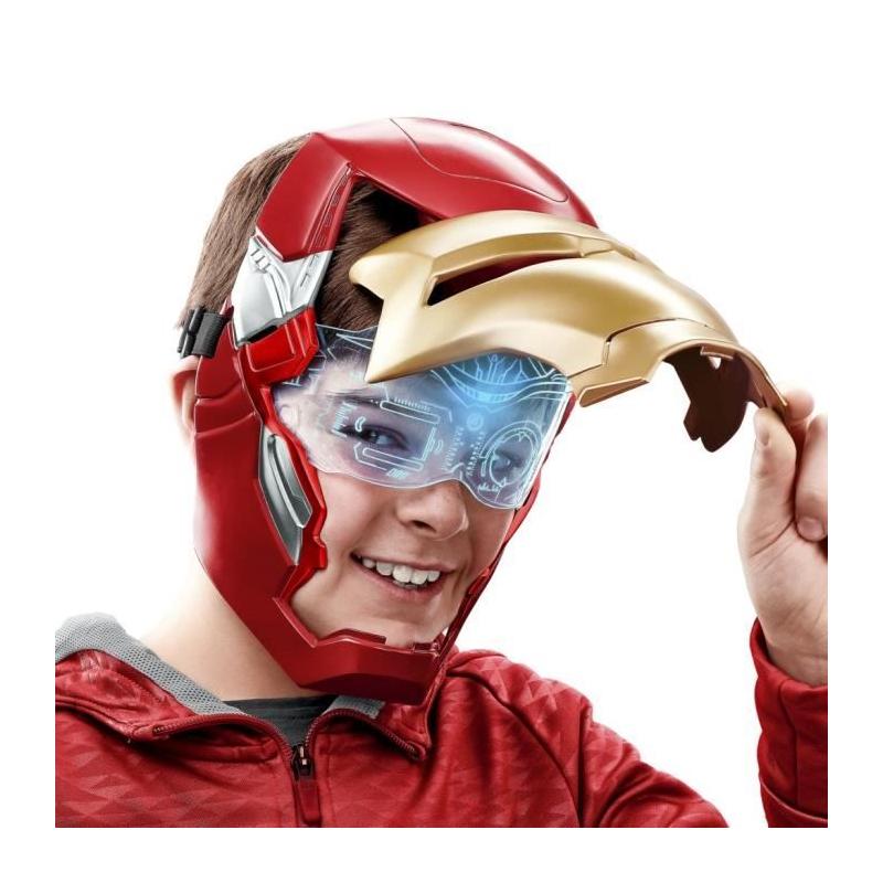 Masque électronique d'Iron Man avec visière mobile et effets lumineux !