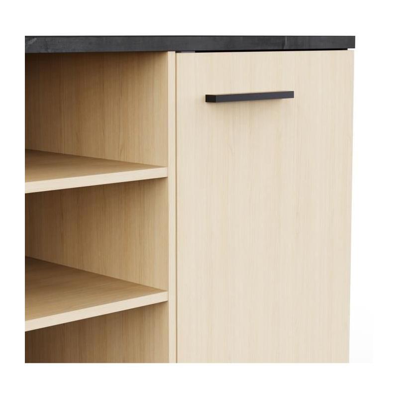 Enfilade Buffet KENT - Chene de fil / Sidewalk - Design Moderne
