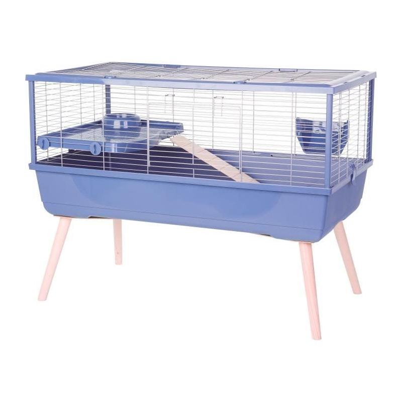 Cage pour cochon d'Inde surélevée Zolux 99x54x79cm - Bleu