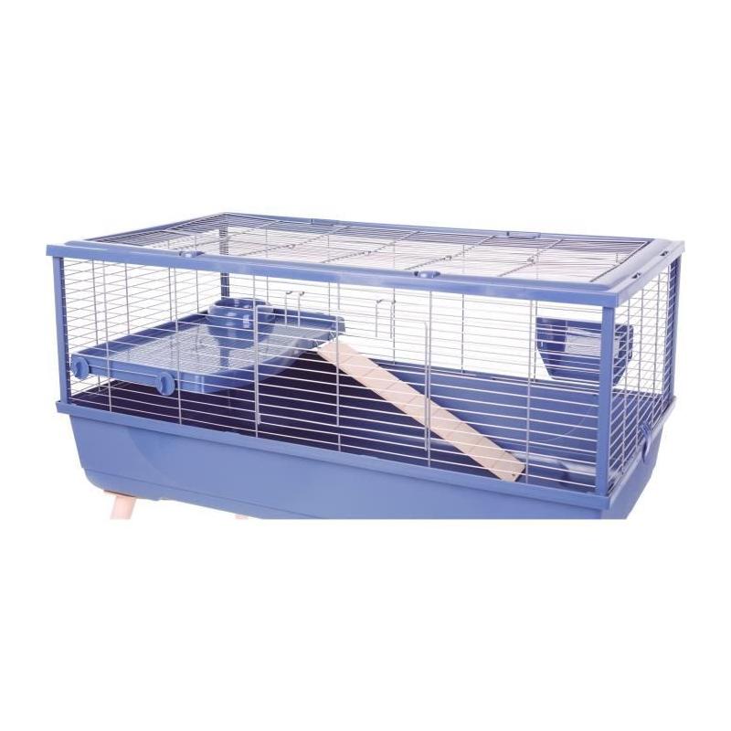 Cage pour cochon d'Inde surélevée Zolux 99x54x79cm - Bleu