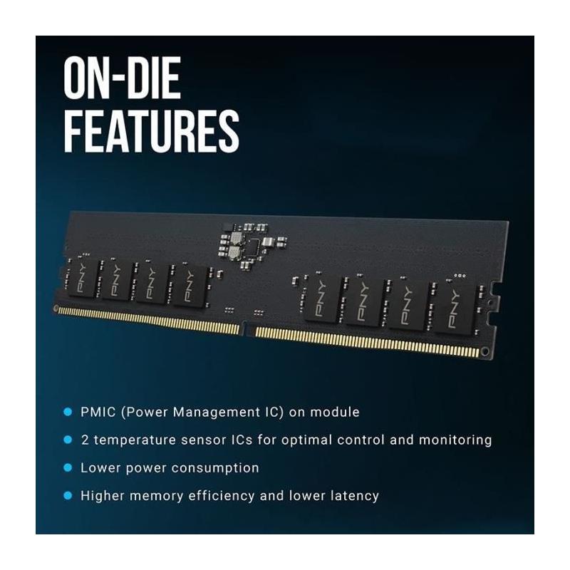 PNY Mémoire DDR5 16GB 4800MHz - Performances Ultimes