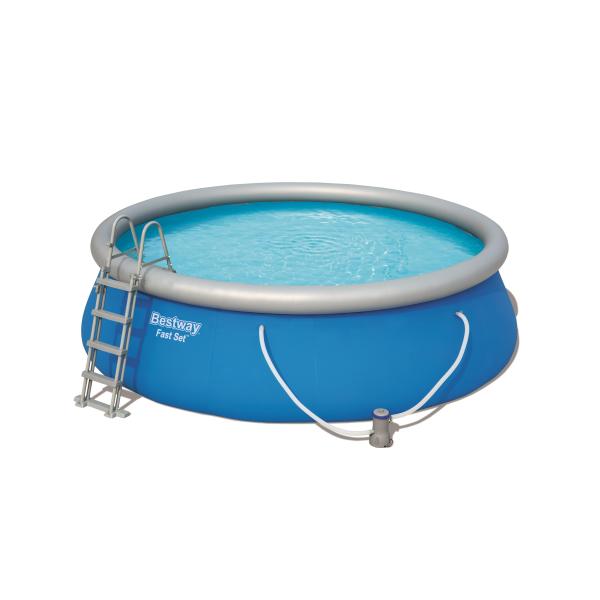 Bestway Fast Set Piscine autoportante Pool, set avec pompe 4.57m x 122cm