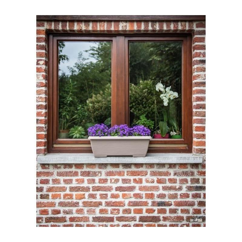 Jardinière GARDEN ID Teramo Taupe 60 cm - Solide & Eco-friendly