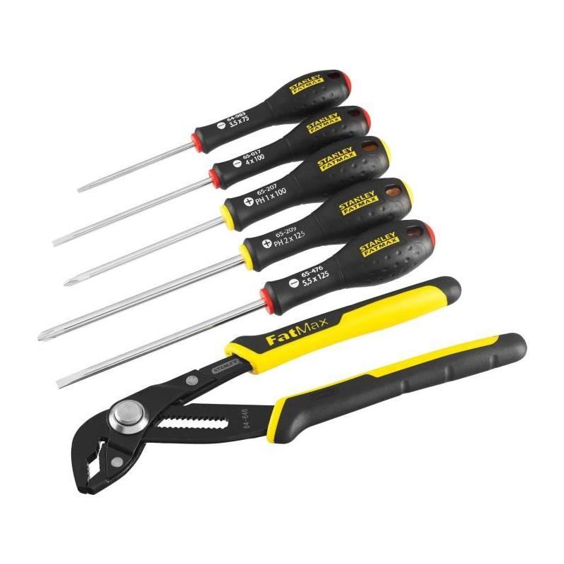 Ensemble Outils STANLEY FATMAX - Made in France - Tournevis et Pince multiprise