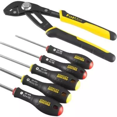 Ensemble Outils STANLEY FATMAX - Made in France - Tournevis et Pince multiprise Ensemble Outils STANLEY FATMAX - Made in France - Tournevis et Pince multiprise