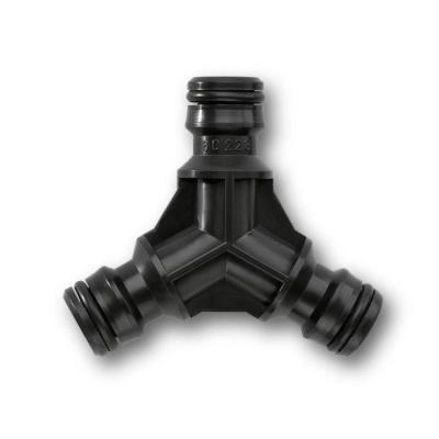 Connecteur robuste 3 voies pour arrosage - Dimensions: 27,7x16,1x2,6 cm
