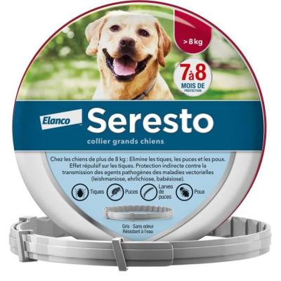 Collier Antiparasitaire SERESTO pour Chiens +8kg