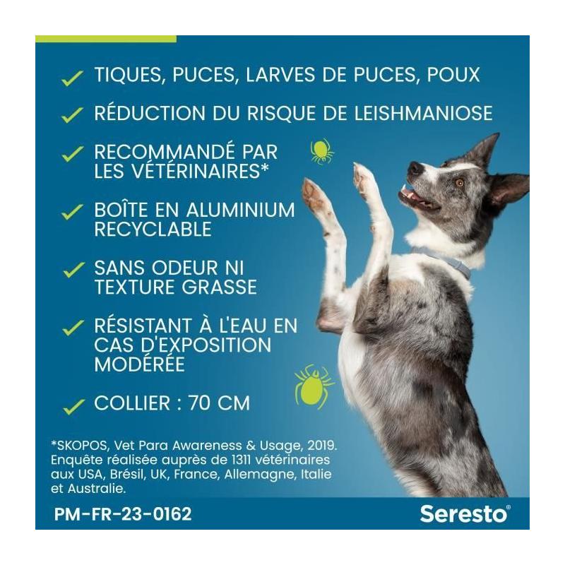 Collier Antiparasitaire SERESTO pour Chiens +8kg