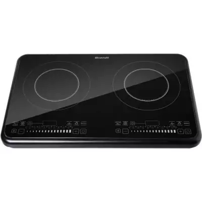 Table de cuisson posable 2 foyers induction Noir