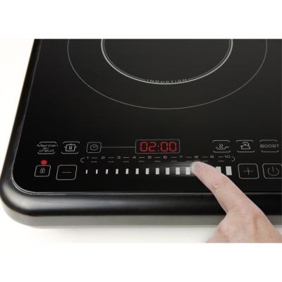 Table de cuisson posable 2 foyers induction Noir