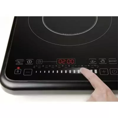 Table de cuisson posable 2 foyers induction Noir