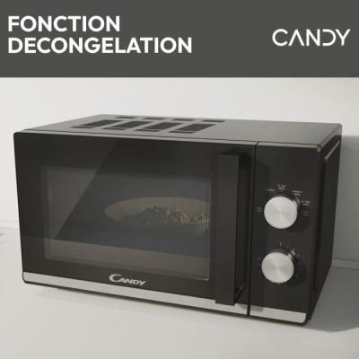Micro-ondes Candy Moderna CMW20TNMB 700 W 20L Noir - Fonction Décongélation