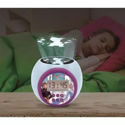 Réveil projecteur La Reine des Neiges - Idéal pour les enfants!