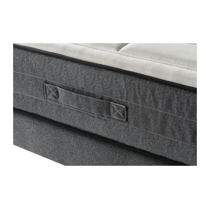 Ensemble matelas + sommiers 180x200 - Mousse mémoire - Ferme - 5 zones