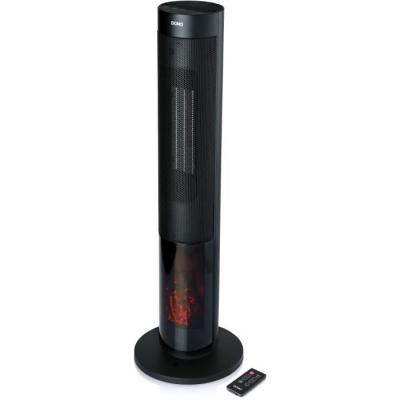 Chauffage céramique 2000W effet feu de bois - DOMO DO7345H - Noir
