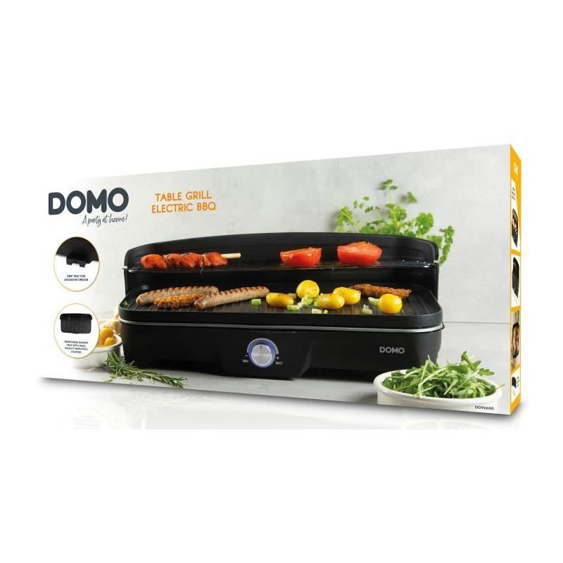 Barbecue de Table Electrique DOMO DO9260G - Puissance 2200W