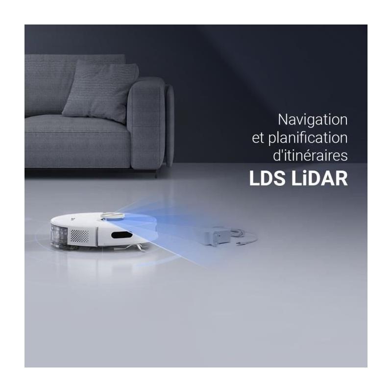 Aspirateur Robot EZVIZ RE5: Puissance 4000 Pa, Navigation LIDAR