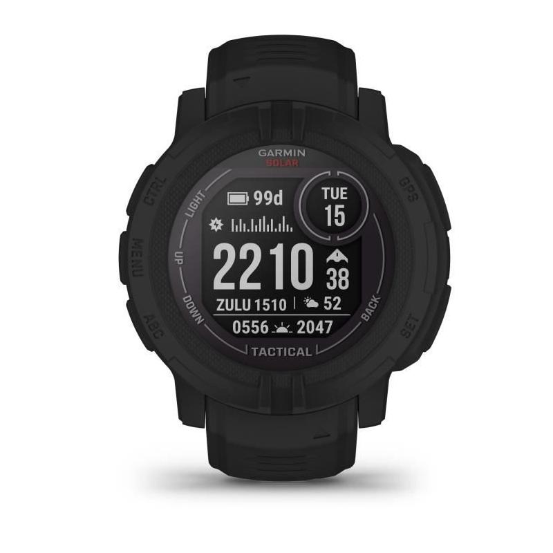 Montre connectée GARMIN Instinct 2 Solar Tactical Edition - Noir