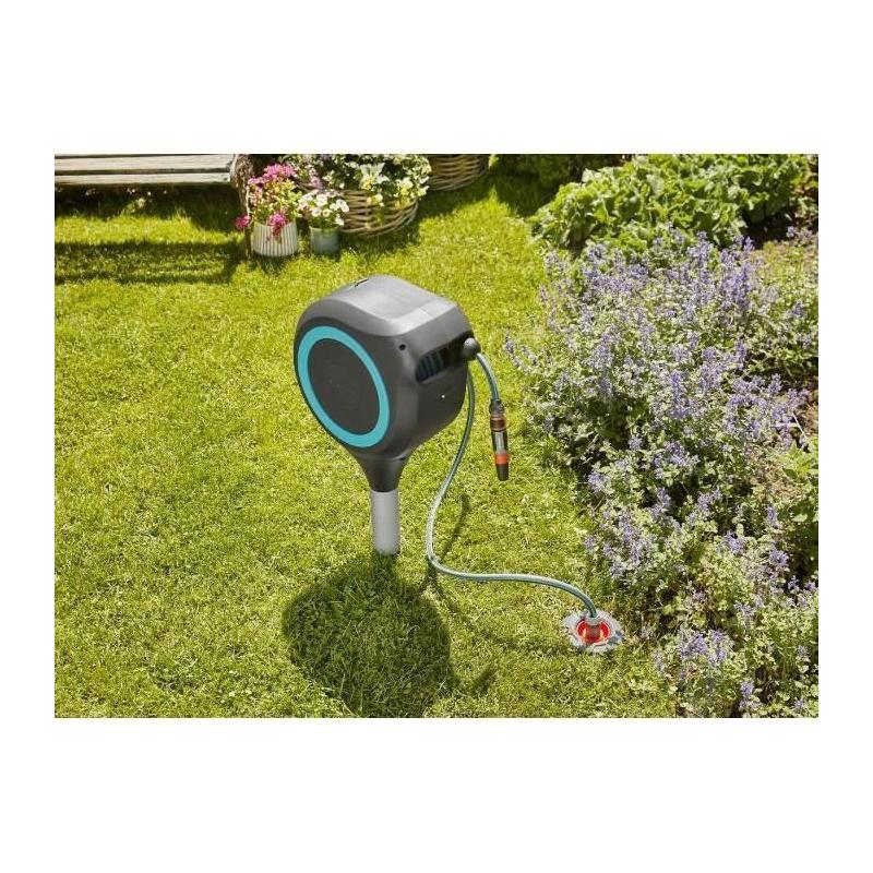 Dévidoir automatique sur pic RollUp S 15 m - GARDENA - Facilité d'enroulement