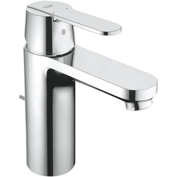 GROHE Robinet de salle de bains lavabo Get, tirette de vidage, bonde incluse, robinet mousseur économie d'eau, taille M, 234540