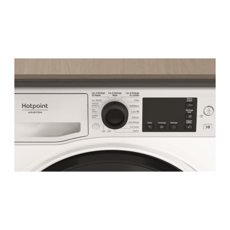 Lave-linge séchant Hotpoint NDB8635KFR - Performant et éco-responsable