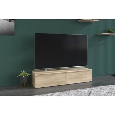 Meuble TV suspendu ou posé LEVIATHAN Chene 138,5 x 40 x 29 cm