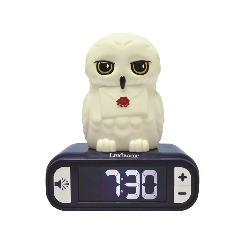 Réveil veilleuse digital Hedwige 3D lumineux et sonore