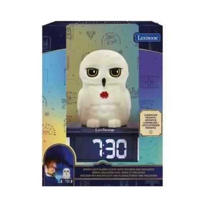Réveil veilleuse digital Hedwige 3D lumineux et sonore