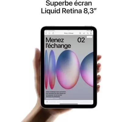 Nouvel iPad mini 2024 - 8.3'' WiFi 128 Go Starlight