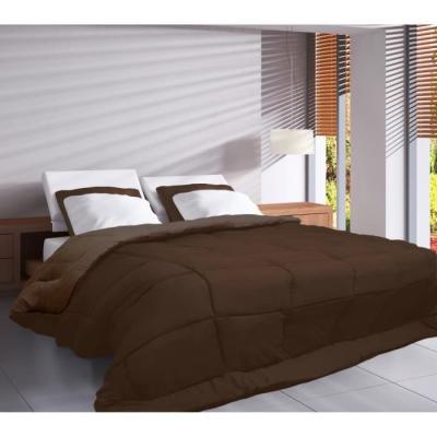 Couette chaude Microfibre 400g/m² Choco & Moka 200x200cm