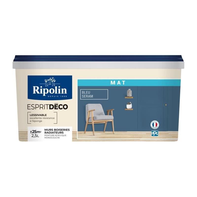 Peinture esprit déco multi-supports RIPOLIN 2,5l - Plus responsable - Made in France