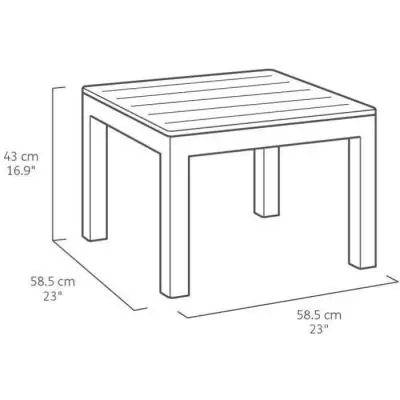 Ensemble de jardin en résine tressée - Allibert by KETER - SanRemo - Cappuccino Ensemble de jardin en résine tressée - Allibert by KETER - SanRemo - Cappuccino