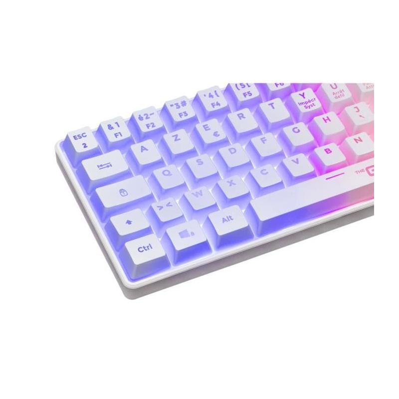 Clavier Gamer sans fil - Rétroéclairage arc-en-ciel - Semi-mécanique