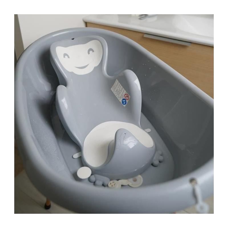 Transat de bain bébécocon© gris charme - Made in France