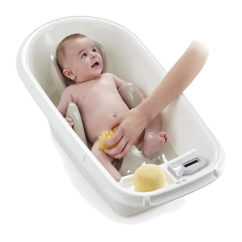 Transat de bain bébécocon© gris charme - Made in France