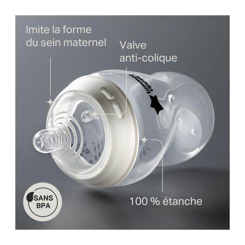 Ensemble Biberon Tommee Tippee Naissance Anti-Colique - Bleu