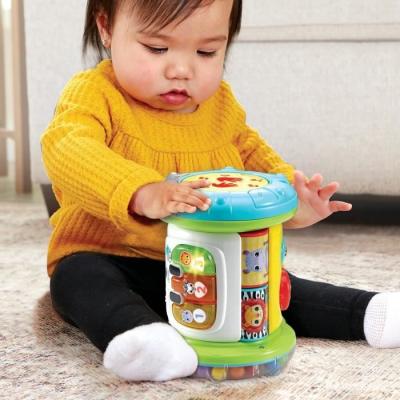 Rouleau d'activités interactif VTECH MAGI ROULEAU TAM-TAM 3 EN 1 - Blanc/Multicolore