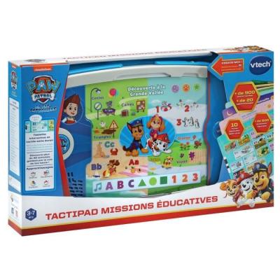 VTECH PAT PATROUILLE - TACTIPAD MISSIONS ÉDUCATIVES : Console Éducative (40x25x6 cm)