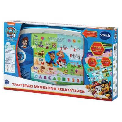 VTECH PAT PATROUILLE - TACTIPAD MISSIONS ÉDUCATIVES : Console Éducative (40x25x6 cm)