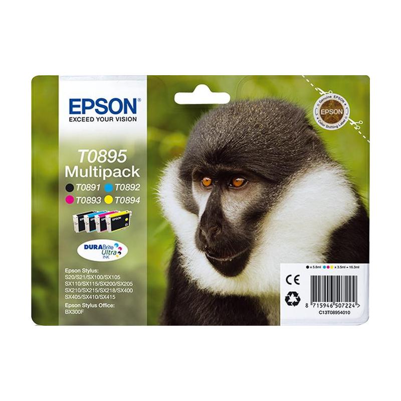 Epson Monkey Multipack "Singe" 4 couleurs - Encre DURABrite Ultra noire, cyan, magenta, jaune