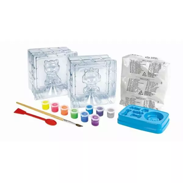 Clementoni - Créations en plâtre Gabby et la Maison Magique - Coffret multi-activités (sculpture, peintures...) - Des 7 ans