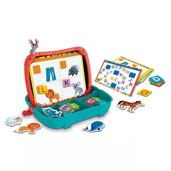 Mallette Lettres & Animaux magnétiques - Clementoni - Des 3 ans - Multicolore - Intérieur