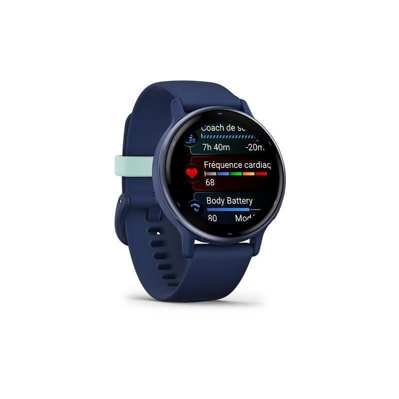 Montre GPS connectée GARMIN Vivoactive 5 - Bleu métalisé - Sportifs, restez connectés!