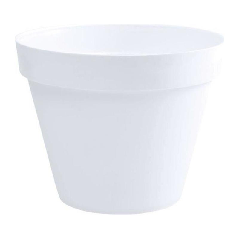 Pot de fleur rond Toscane Blanc - 76L - Made in France