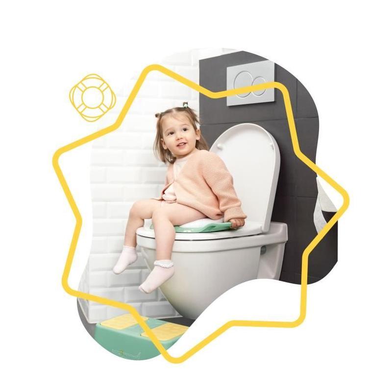 Réducteur de toilette confort Badabulle avec poignées et antidérapant